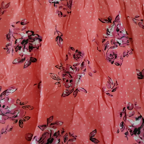 Candie's High-Low Skirt in Pink & White Floral Print Girl's Size XS/S - Picture 3 of 5